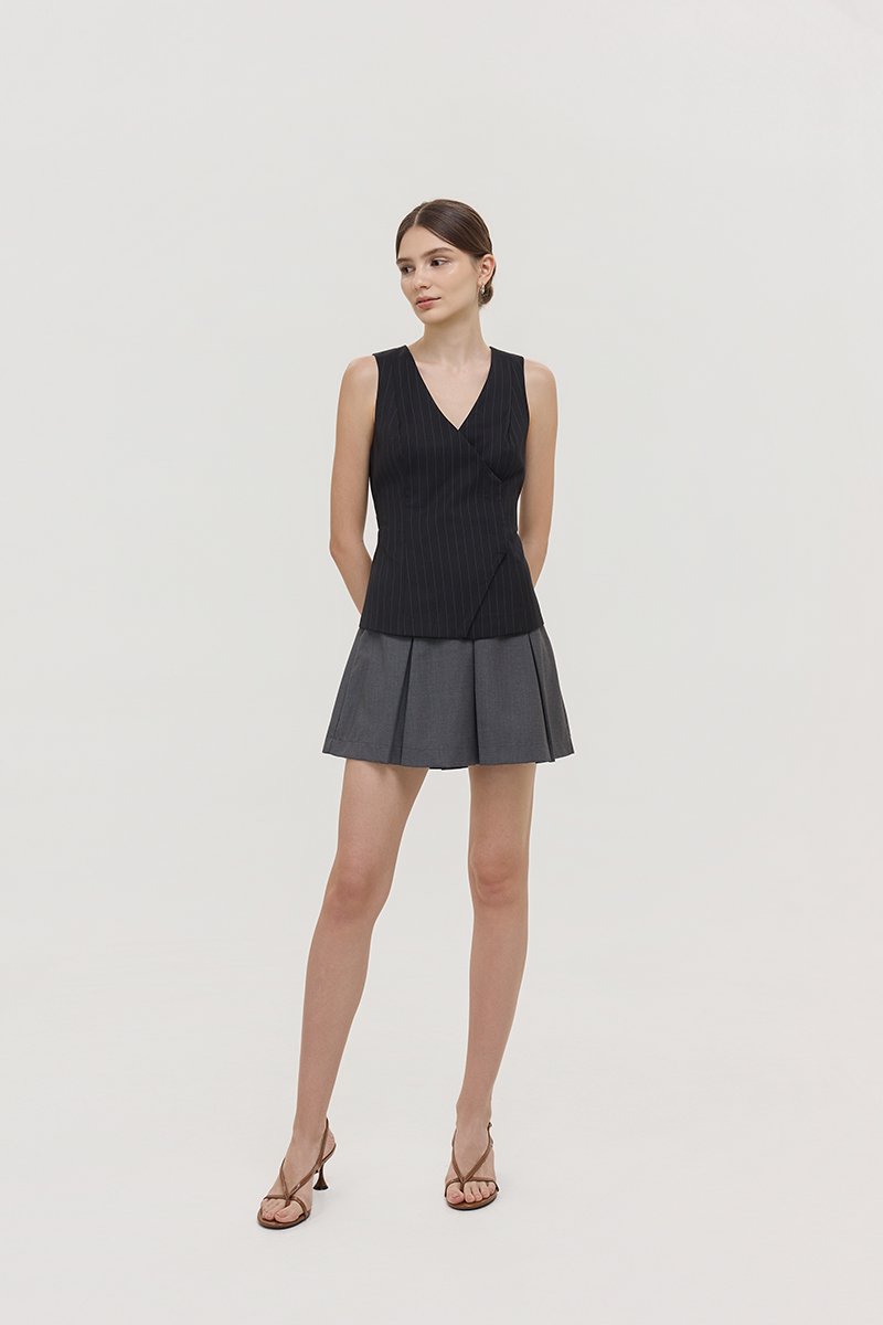 BENITA PIN STRIPED VEST TOP