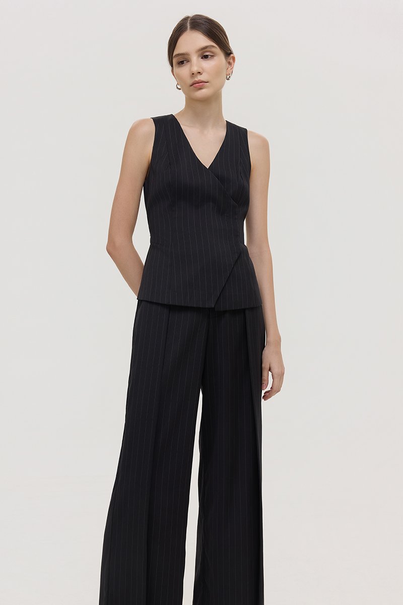 BENITA PIN STRIPED VEST TOP