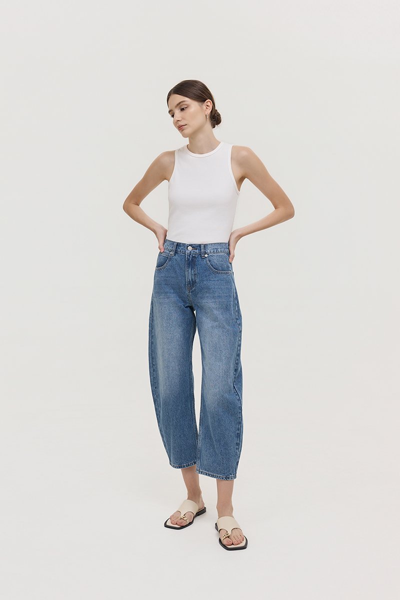 REN LOW RISE BARREL JEANS