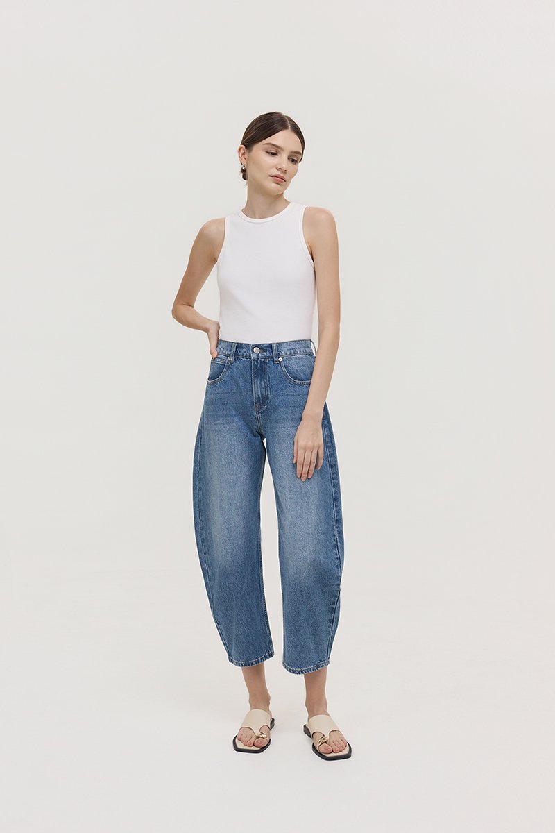 REN LOW RISE BARREL JEANS
