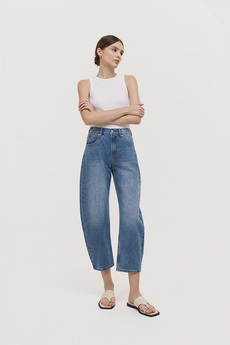 REN LOW RISE BARREL JEANS