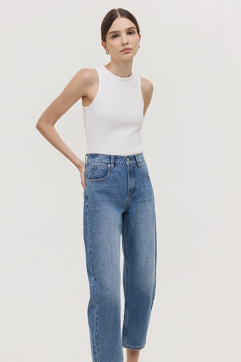 REN LOW RISE BARREL JEANS