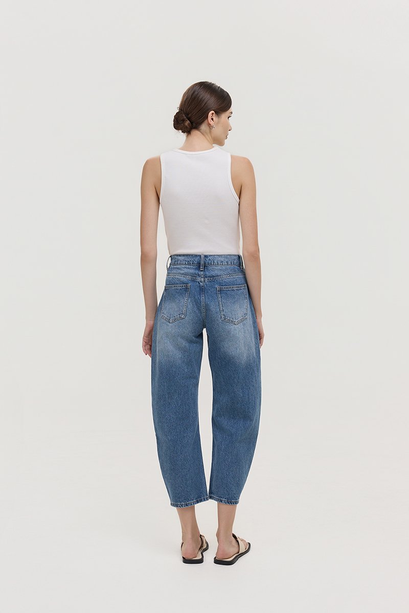 REN LOW RISE BARREL JEANS