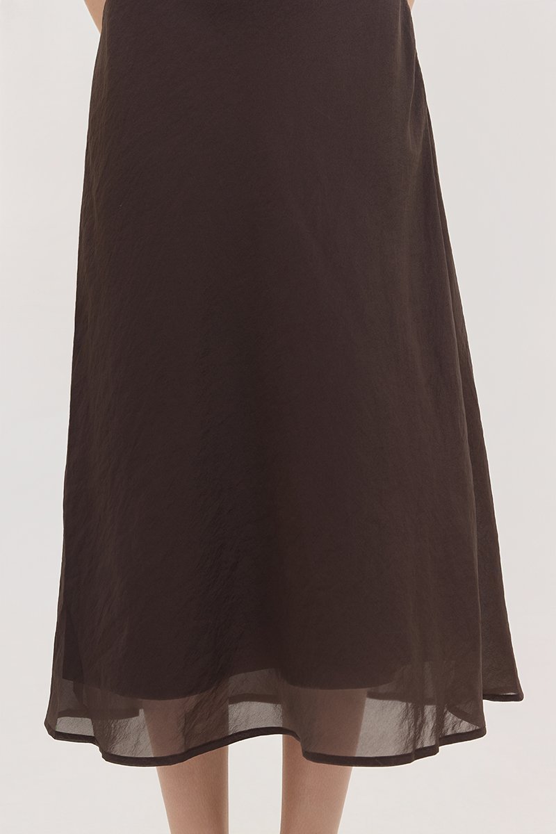 ODESSA BIAS CUT MIDI DRESS