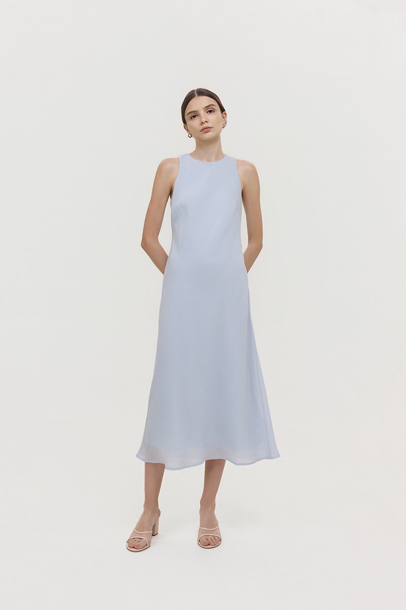 ODESSA BIAS CUT MIDI DRESS