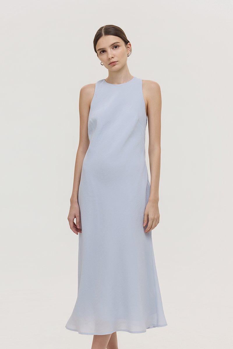 ODESSA BIAS CUT MIDI DRESS