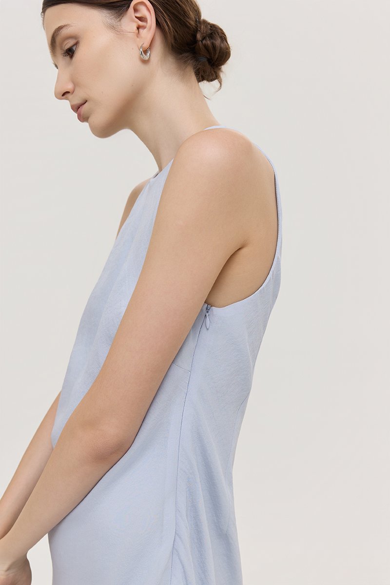 ODESSA BIAS CUT MIDI DRESS