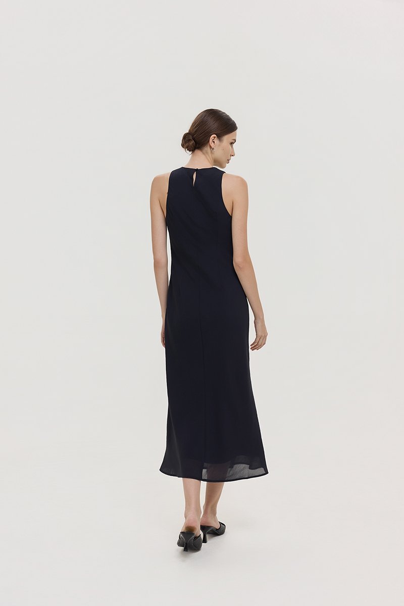 ODESSA BIAS CUT MIDI DRESS