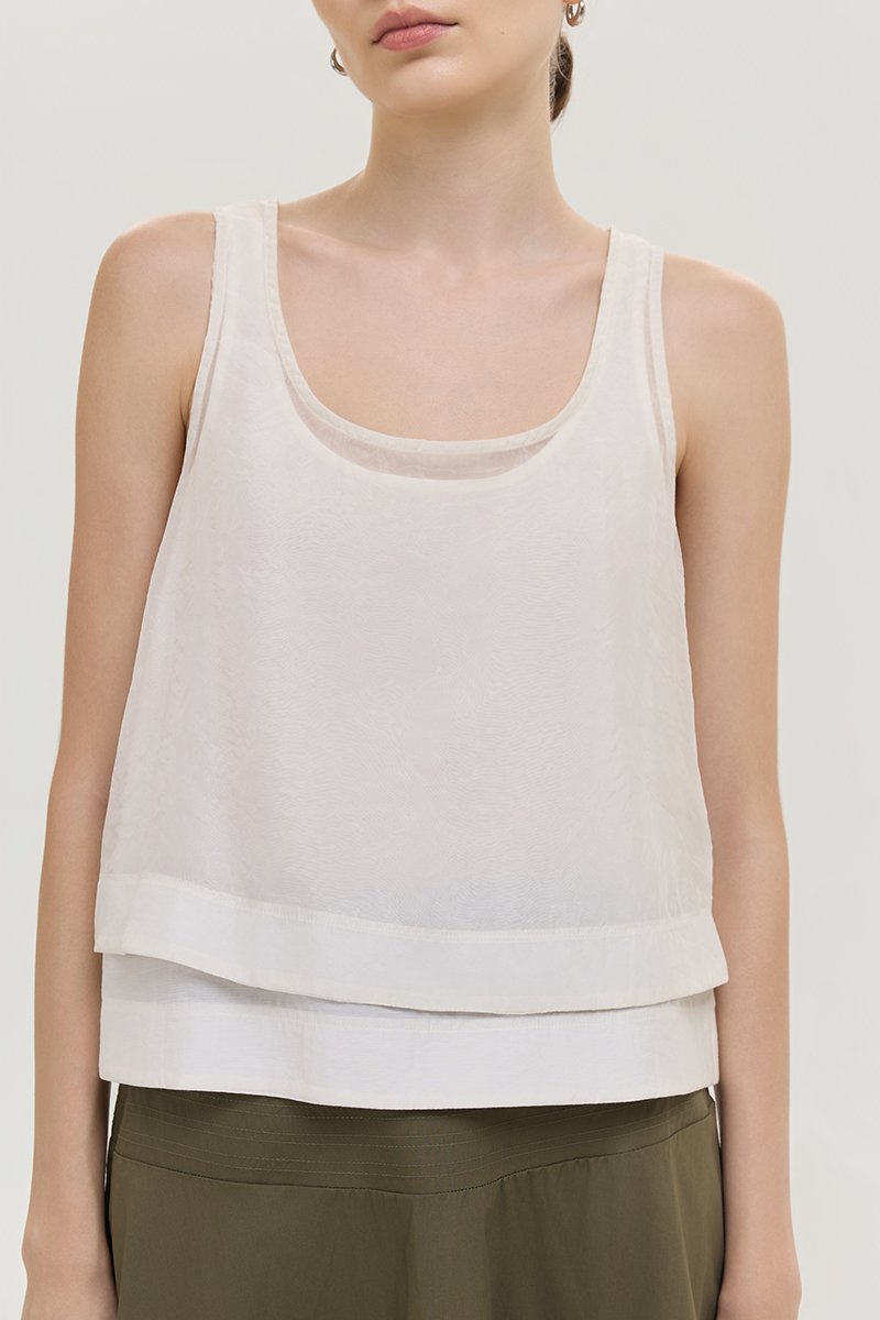 ASTA SHEER DOUBLE LAYERED TOP