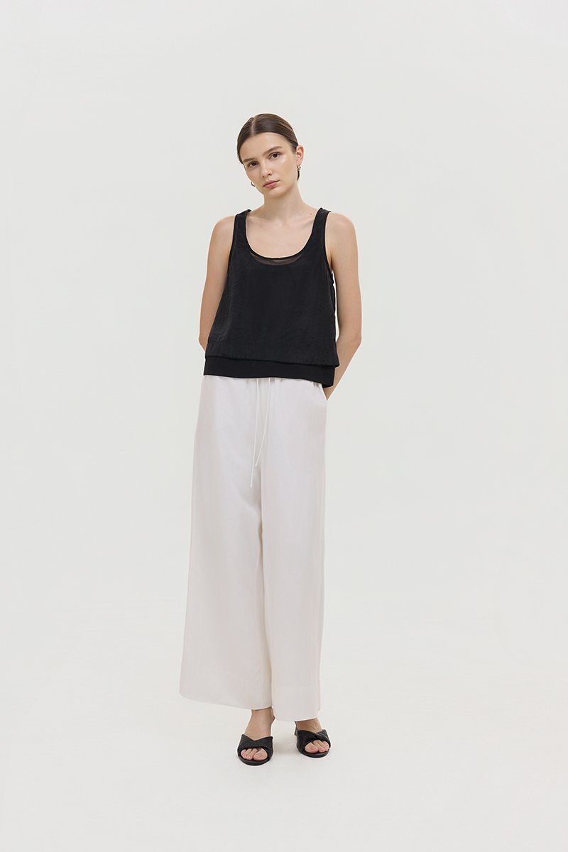 ASTA SHEER DOUBLE LAYERED TOP