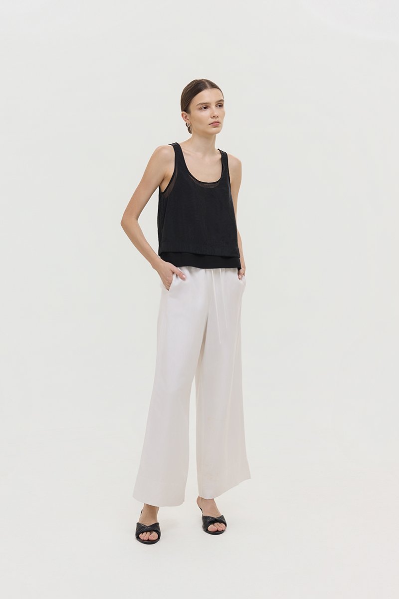 ASTA SHEER DOUBLE LAYERED TOP