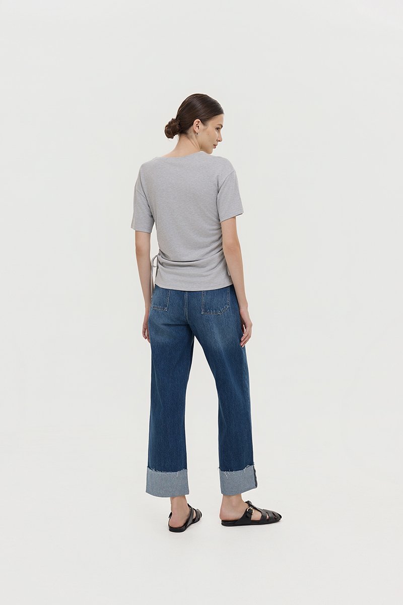 IZZY SIDE RUCHED TEE