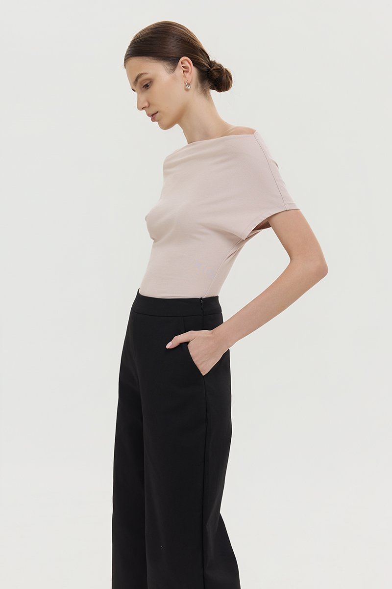 RYLAND HIGHWAIST CROPPED WIDE LEG CULOTTES