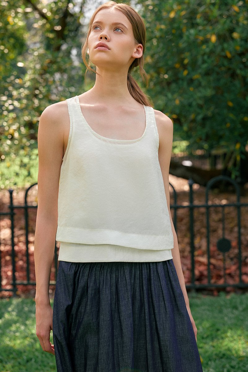 ASTA SHEER DOUBLE LAYERED TOP