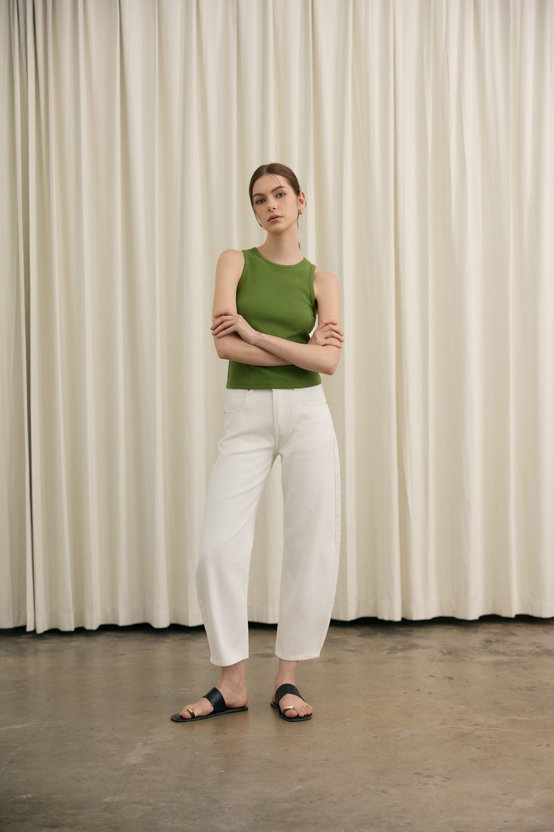 REN MID RISE BARREL JEANS