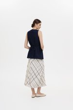 SANDLER DENIM BUTTONDOWN LONG VEST