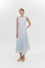 GEMMA ASYMMETRIC HEM MIDI DRESS
