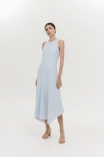 GEMMA ASYMMETRIC HEM MIDI DRESS