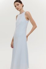 GEMMA ASYMMETRIC HEM MIDI DRESS