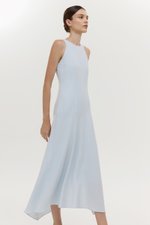 GEMMA ASYMMETRIC HEM MIDI DRESS