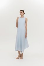 GEMMA ASYMMETRIC HEM MIDI DRESS