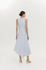 GEMMA ASYMMETRIC HEM MIDI DRESS