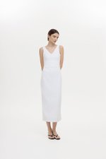 IRIS PLEATED MIDI DRESS