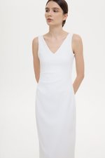 IRIS PLEATED MIDI DRESS