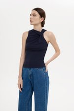 CHRISELLE ASYMMETRIC KNOT TANK