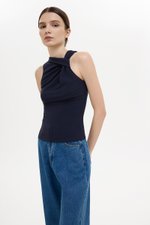 CHRISELLE ASYMMETRIC KNOT TANK