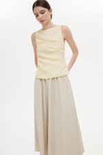 AYLIN PLEATED SLEEVELESS TOP
