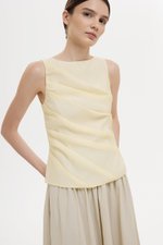AYLIN PLEATED SLEEVELESS TOP