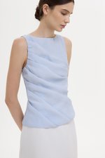 AYLIN PLEATED SLEEVELESS TOP