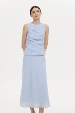 AYLIN PLEATED SLEEVELESS TOP