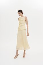 KARA SHEER MIDI SKIRT