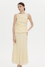 KARA SHEER MIDI SKIRT