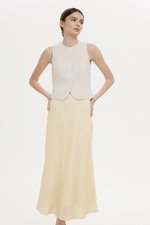 KARA SHEER MIDI SKIRT