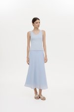 KARA SHEER MIDI SKIRT