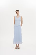 KARA SHEER MIDI SKIRT