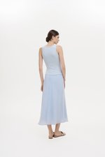 KARA SHEER MIDI SKIRT