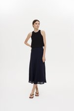 KARA SHEER MIDI SKIRT