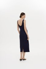 SUZY BODYCON LINEN MIDI DRESS