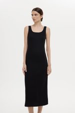SUZY BODYCON LINEN MIDI DRESS