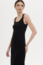 SUZY BODYCON LINEN MIDI DRESS