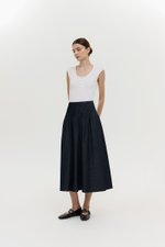 YURIE RIBBED BUTTONDOWN TOP