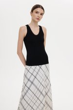 KATRINA LACE TRIM SCOOP NECK TANK