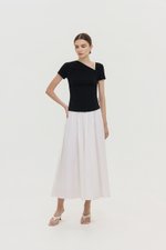 LOIS ASYMMETRIC SLEEVE TOP