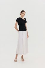 LOIS ASYMMETRIC SLEEVE TOP