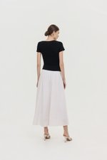 LOIS ASYMMETRIC SLEEVE TOP