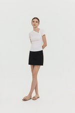 LOIS ASYMMETRIC SLEEVE TOP